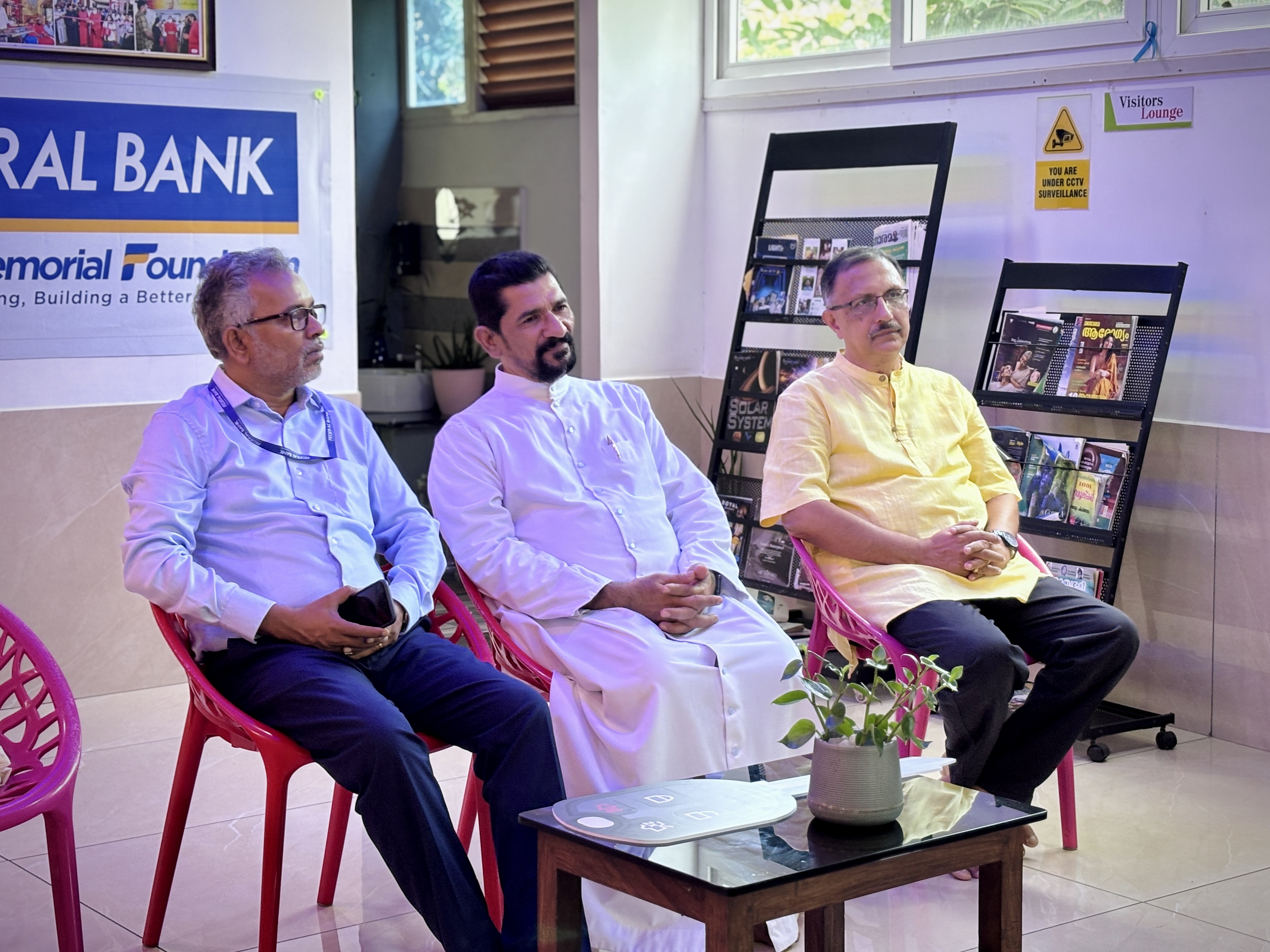 Director and guests at the ceremony